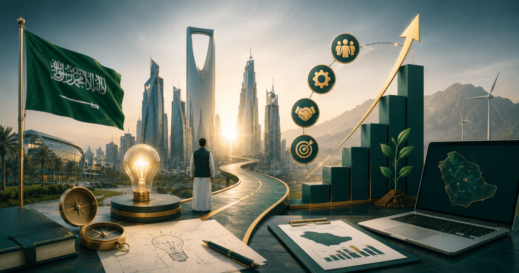 ريادة الأعمال في السعودية والطريق نحو رؤية 2030