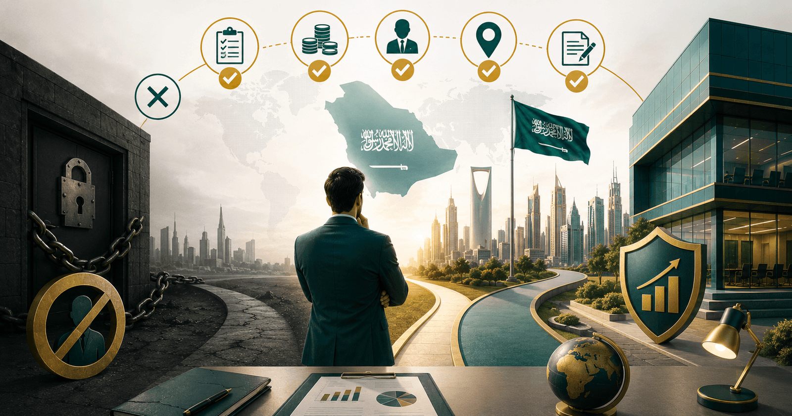 شروط تأسيس شركة في السعودية للأجانب - القائمة الكاملة 2026